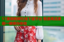 51漫画视频在线下载平台 极速高清漫画一键保存体验